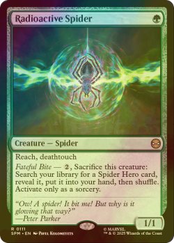 画像1: [FOIL] 放射線を浴びた蜘蛛/Radioactive Spider 【英語版】 [SPM-緑R]