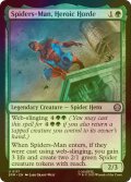 [FOIL] 英雄的大群、スパイダーマン/Spiders-Man, Heroic Horde 【英語版】 [SPM-緑U]