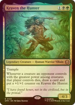 画像1: [FOIL] クレイヴン・ザ・ハンター/Kraven the Hunter 【英語版】 [SPM-金R]