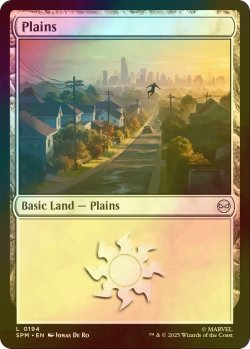 画像1: [FOIL] 平地/Plains 【英語版】 [SPM-土地C]