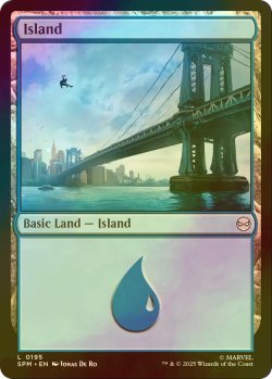 画像1: [FOIL] 島/Island 【英語版】 [SPM-土地C]