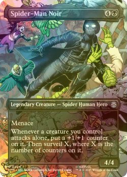 画像1: [FOIL] スパイダーマン・ノワール/Spider-Man Noir (全面アート版) 【英語版】 [SPM-黒U]