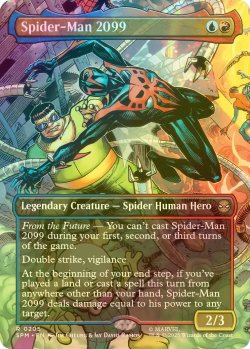 画像1: [FOIL] スパイダーマン2099/Spider-Man 2099 No.205 (全面アート・海外産ブースター版) 【英語版】 [SPM-金R]