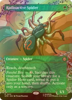 画像1: [FOIL] 放射線を浴びた蜘蛛/Radioactive Spider (全面アート・海外産ブースター版) 【英語版】 [SPM-緑R]