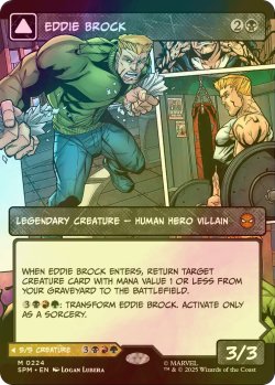 画像1: [FOIL] エディ・ブロック/Eddie Brock (ショーケース・海外産ブースター版) 【英語版】 [SPM-黒MR]