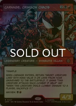 画像1: [FOIL] 真紅の混沌、カーネイジ/Carnage, Crimson Chaos (ショーケース・海外産ブースター版) 【英語版】 [SPM-金R]