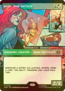 画像1: [FOIL] メリー・ジェーン・ワトソン/Mary Jane Watson (ショーケース・海外産ブースター版) 【英語版】 [SPM-金R]