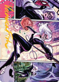 画像1: 狡猾な怪盗、ブラックキャット/Black Cat, Cunning Thief No.044 (箔押し版) 【英語版】 [SPM-アート]