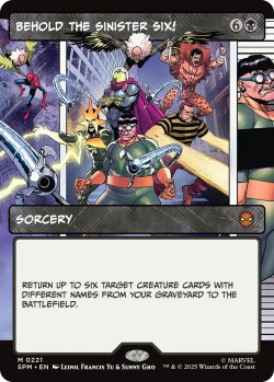 画像1: シニスター・シックスにご用心！/Behold the Sinister Six! (ショーケース版) 【英語版】 [SPM-黒MR]