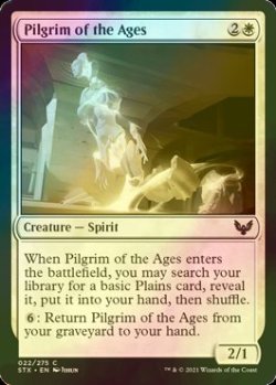 画像1: [FOIL] 星霜の巡礼者/Pilgrim of the Ages 【英語版】 [STX-白C]