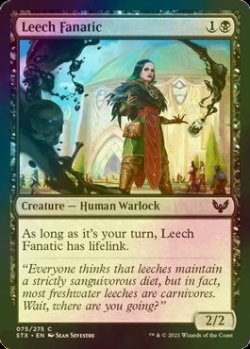 画像1: [FOIL] ヒルの狂信者/Leech Fanatic 【英語版】 [STX-黒C]