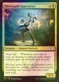 [FOIL] シルバークイルの初学者/Silverquill Apprentice 【英語版】 [STX-金U]