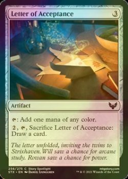 画像1: [FOIL] 合格通知/Letter of Acceptance 【英語版】 [STX-灰C]