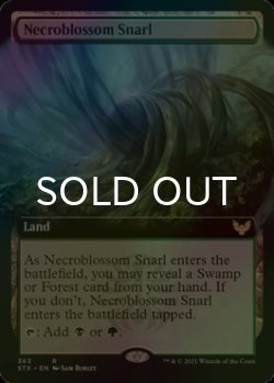 画像1: [FOIL] 屍花の交錯/Necroblossom Snarl (拡張アート版) 【英語版】 [STX-土地R]