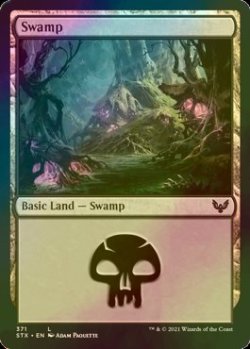 画像1: [FOIL] 沼/Swamp No.371 【英語版】 [STX-土地C]