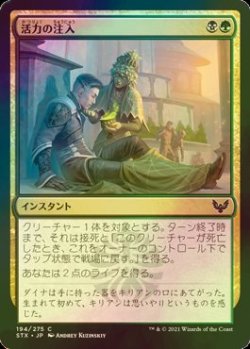 画像1: [FOIL] 活力の注入/Infuse with Vitality 【日本語版】 [STX-金C]