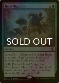 [FOIL] 群れの渡り/Herd Migration 【英語版】 [DMU-緑P]