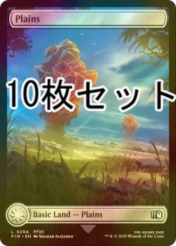 画像1: [FOIL] 平地/Plains No.294 10枚セット 【英語版】 [FIN-土地L]