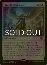 [FOIL] シガルダの召喚/Sigarda's Summons 【英語版】 [VOW-白P]