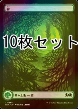 画像1: [FOIL] 森/Forest No.266 10枚セット【日本語版】 [WOE-土地L]