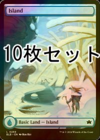[FOIL] 島/Island No.269 10枚セット 【英語版】 [BLB-土地L]