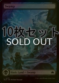 [FOIL] 沼/Swamp No.273 10枚セット 【英語版】 [BLB-土地L]