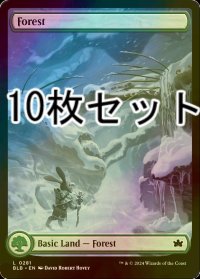 [FOIL] 森/Forest No.281 10枚セット 【英語版】 [BLB-土地L]