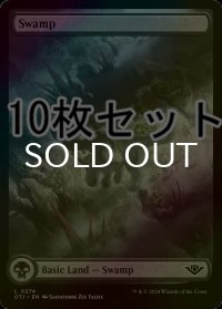 [FOIL] 沼/Swamp No.274 10枚セット 【英語版】 [OTJ-土地L]