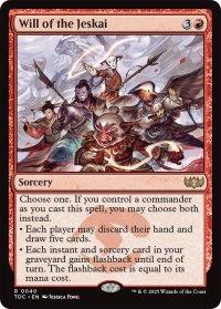 ジェスカイの意志/Will of the Jeskai 【英語版】 [TDC-赤R]