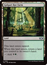 ゴルガリの腐敗農場/Golgari Rot Farm 【英語版】 [TDC-土地U]