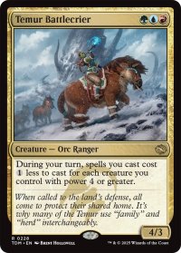 ティムールの戦告者/Temur Battlecrier 【英語版】 [TDM-金R] *詳細要確認