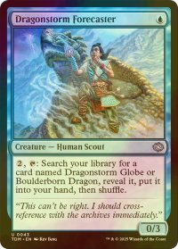 [FOIL] ドラゴンの嵐の予報者/Dragonstorm Forecaster 【英語版】 [TDM-青U]