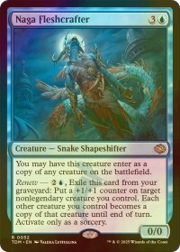 [FOIL] ナーガの肉体造形師/Naga Fleshcrafter 【英語版】 [TDM-青R]
