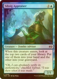 [FOIL] シブシグの鑑定士/Sibsig Appraiser 【英語版】 [TDM-青C]