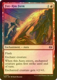 [FOIL] 炎の縁の型/Fire-Rim Form 【英語版】 [TDM-赤C]
