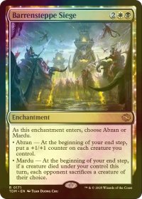 [FOIL] 不毛平原の包囲/Barrensteppe Siege 【英語版】 [TDM-金R]