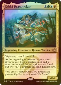 [FOIL] 龍爪のエシュキ/Eshki Dragonclaw 【英語版】 [TDM-金R]