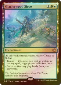 [FOIL] 氷河森林の包囲/Glacierwood Siege 【英語版】 [TDM-金R]