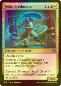 [FOIL] ジェスカイの神筆/Jeskai Brushmaster 【英語版】 [TDM-金U]