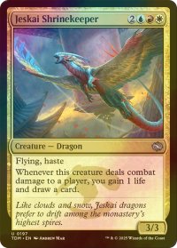 [FOIL] ジェスカイの祭壇守り/Jeskai Shrinekeeper 【英語版】 [TDM-金U]