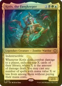 [FOIL] 牙の番人、コーティス/Kotis, the Fangkeeper 【英語版】 [TDM-金R]