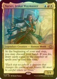 [FOIL] ジェスカイの道師、ナーセット/Narset, Jeskai Waymaster 【英語版】 [TDM-金R]