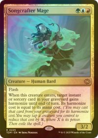 [FOIL] 歌作りの魔道士/Songcrafter Mage 【英語版】 [TDM-金R]