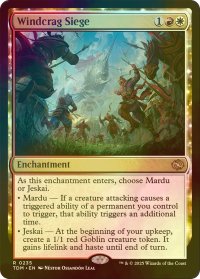[FOIL] 強風岩峰の包囲/Windcrag Siege 【英語版】 [TDM-金R]