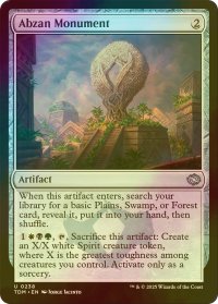 [FOIL] アブザンの碑/Abzan Monument 【英語版】 [TDM-灰U]