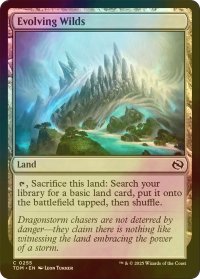 [FOIL] 進化する未開地/Evolving Wilds 【英語版】 [TDM-土地C]