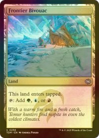 [FOIL] 開拓地の野営地/Frontier Bivouac 【英語版】 [TDM-土地U]