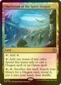 [FOIL] 精霊龍の大渦/Maelstrom of the Spirit Dragon 【英語版】 [TDM-土地R]