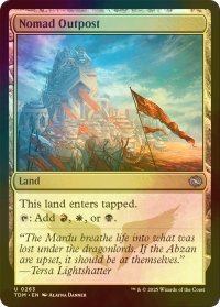 [FOIL] 遊牧民の前哨地/Nomad Outpost 【英語版】 [TDM-土地U]