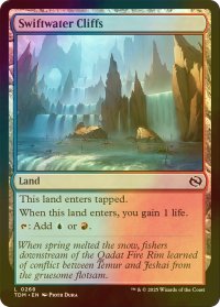 [FOIL] 急流の崖/Swiftwater Cliffs 【英語版】 [TDM-土地C]
